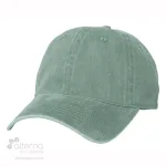 Casquette Initial non structurée en coton recyclé_Sauge
