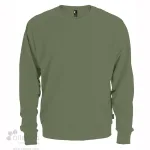 Chandail crewneck unisexe fabriqué au Québec_Vert armée