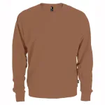 Chandail crewneck unisexe fabriqué au Québec_Café