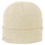 Tuque 100 % acrylique ou 50% polyester recyclé / 50 % acrylique conçue et décorée au Québec_Ivoire