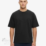 T-shirt surdimensionné unisexe_fait au Canada noir