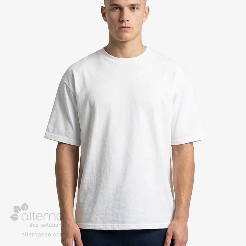 T-shirt surdimensionné unisexe_fait au Canada blanc