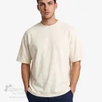 T-shirt surdimensionné unisexe_fait au Canada beige