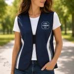 Dossard style veste avec velcro fabriqué au Québec