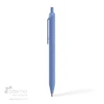Stylo à bille en plastique recyclé bleu poudre identifié au Québec, Canada