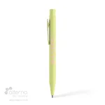 Stylo en aluminium recyclé vert lime identifié au Canada