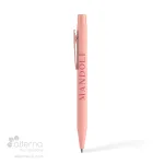 Stylo en aluminium recyclé rose identifié au Canada