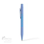 Stylo en aluminium recyclé bleu poudre identifié au Canada