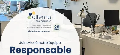 Emploi. Responsable Marketing B2B. Produits promotionnels écoresponsables et canadiens.