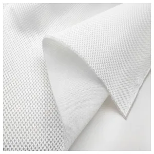 Tissu mesh respirant en polyester blanc_air mesh Tissu mesh respirant en polyester blanc 190 g/m². Air Mesh